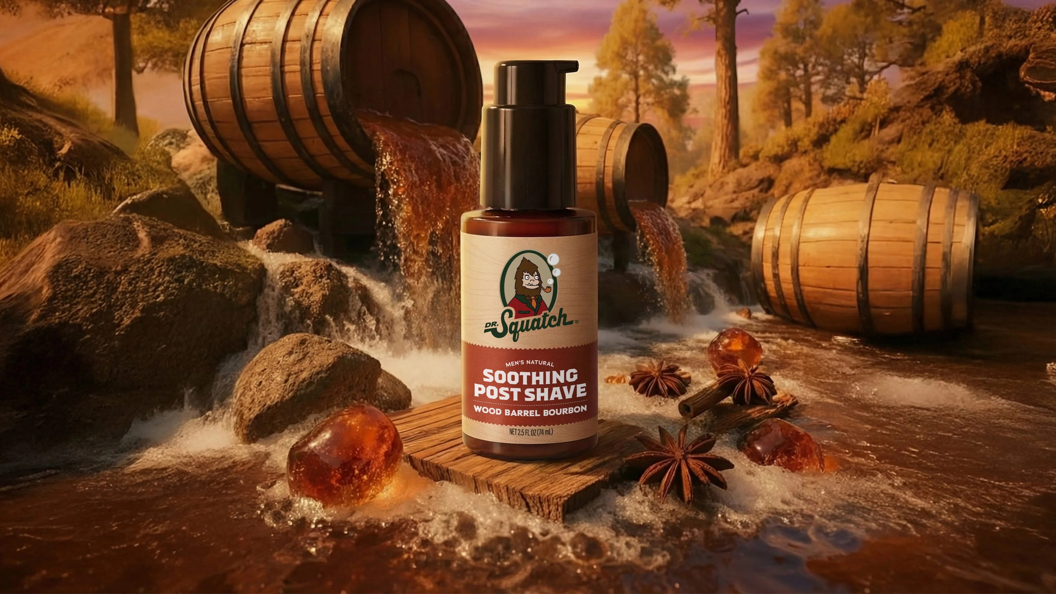 Soothing Post Shave Wood Barrel Bourbon 2 Soothing Post Shave Wood Barrel Bourbon