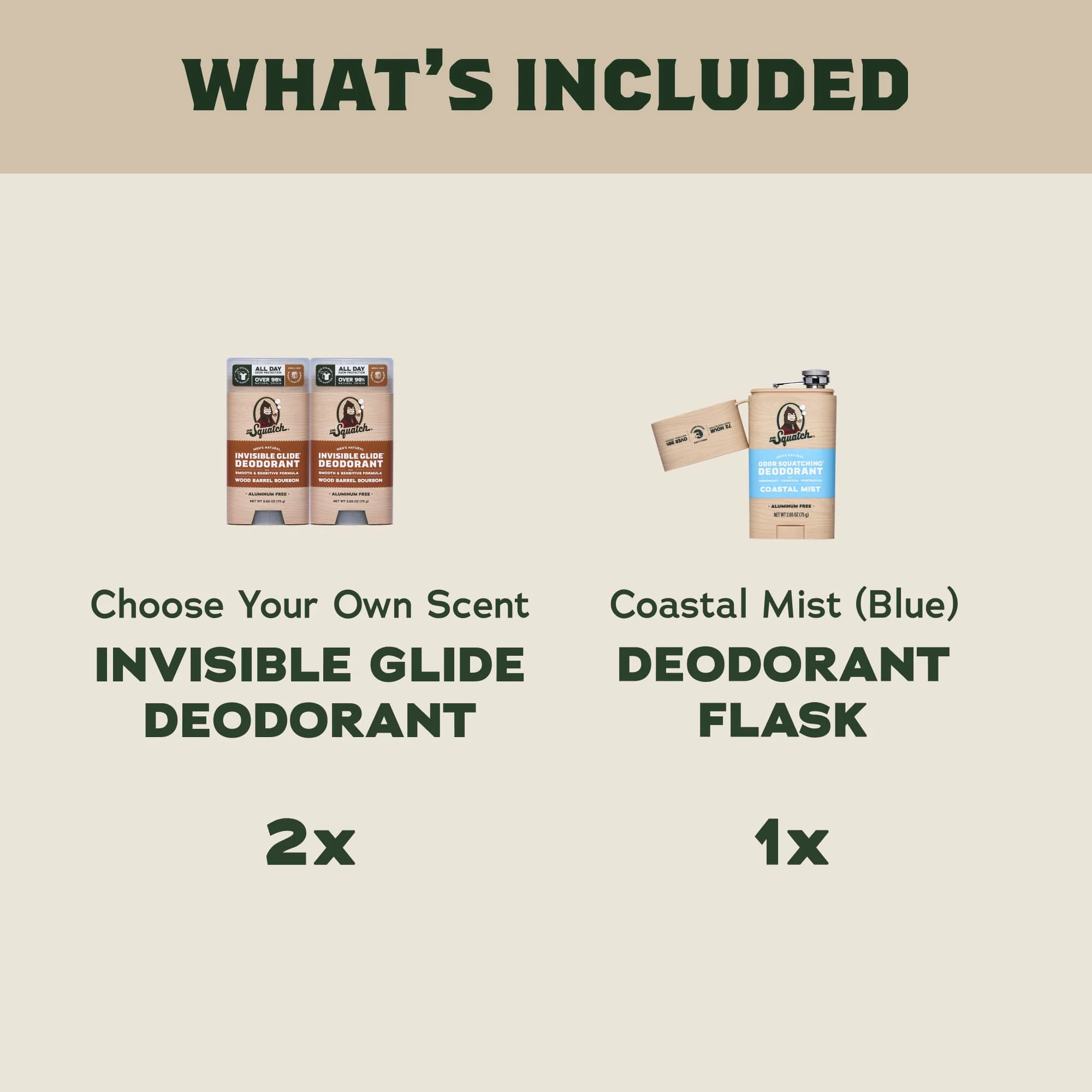 2-Pack Glide + Deo Flask 2 2-Pack Glide + Deo Flask