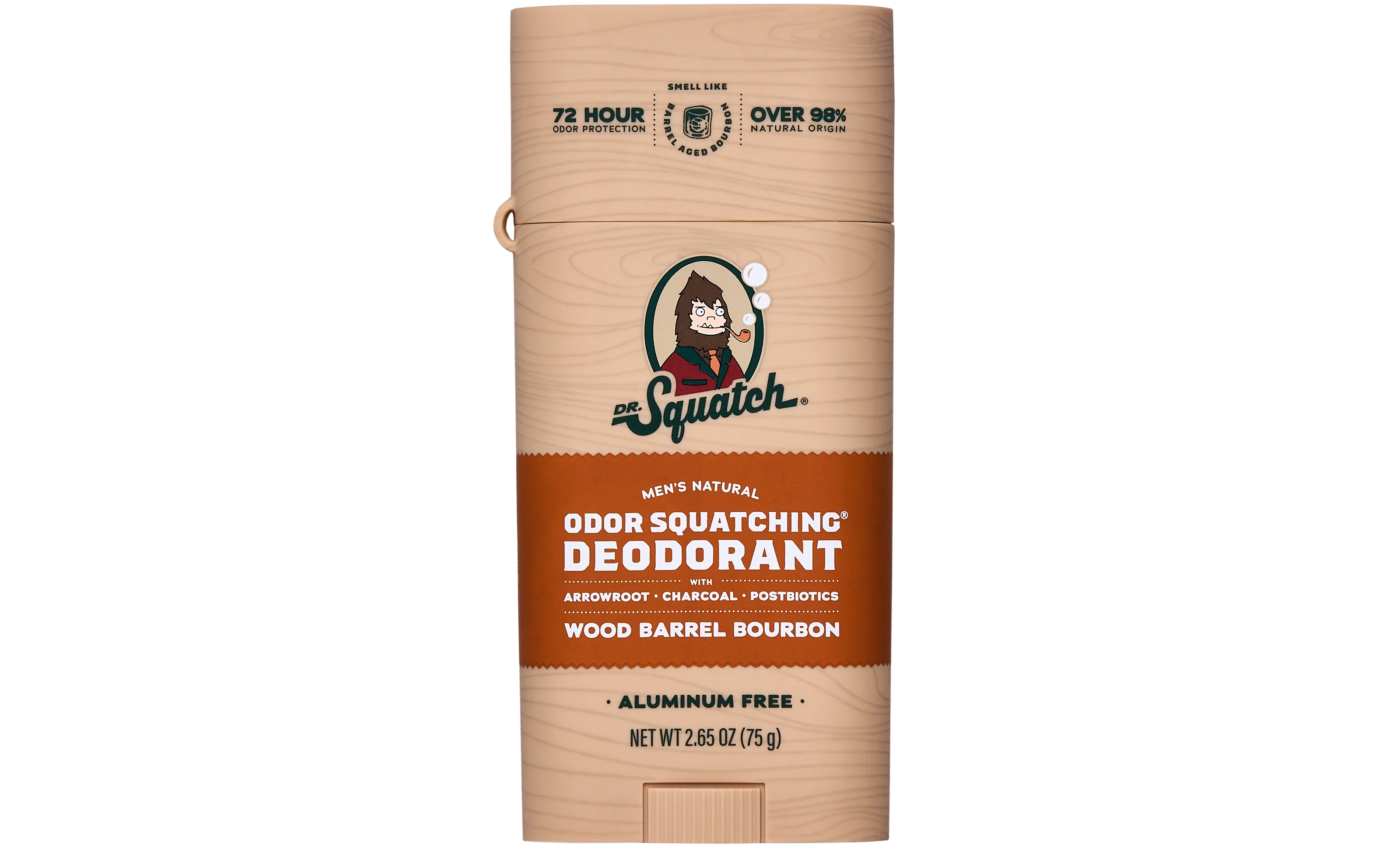 Wood Barrel Bourbon Deo Flask