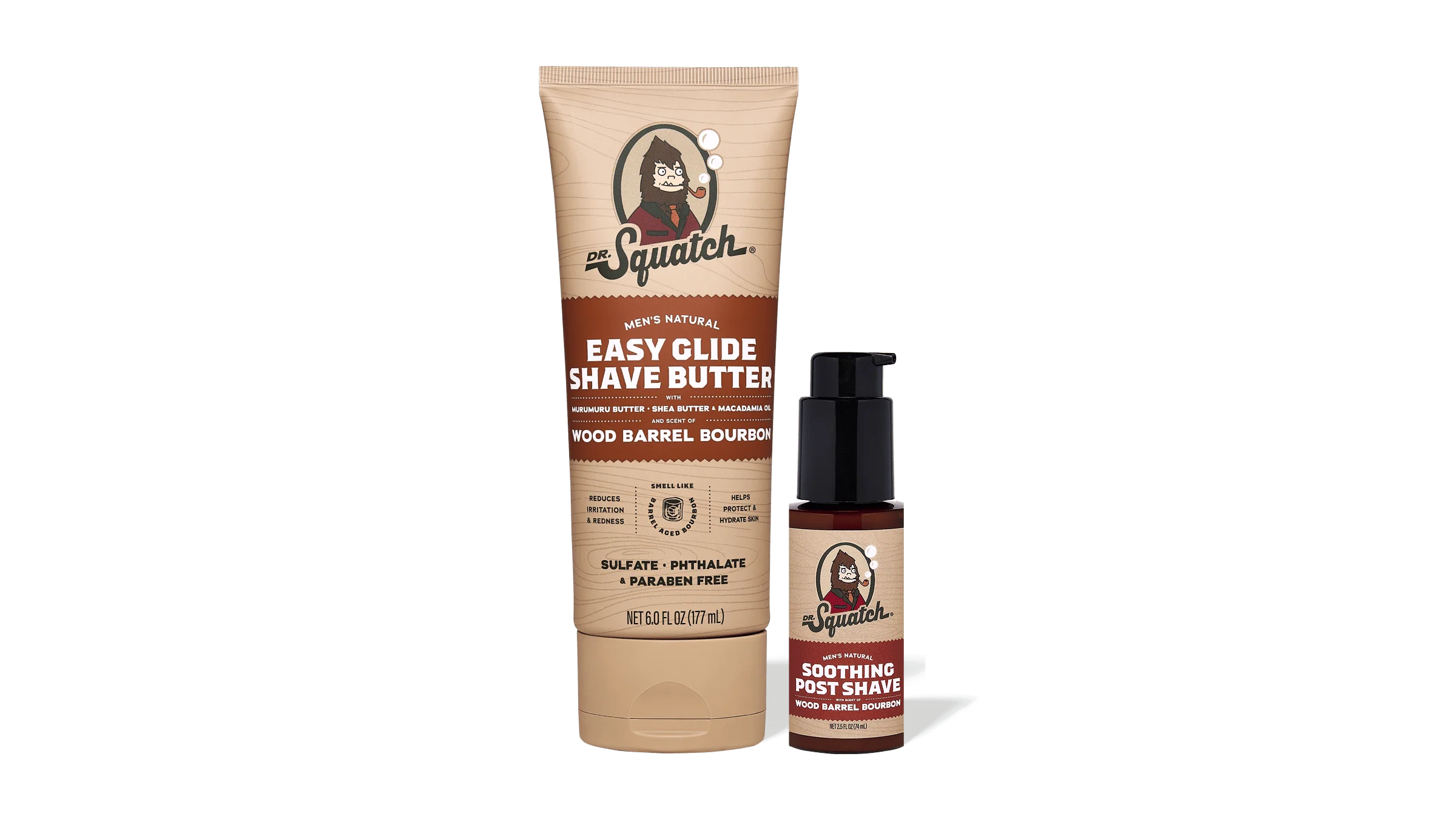 Wood Barrel Bourbon Smooth Shave Bundle