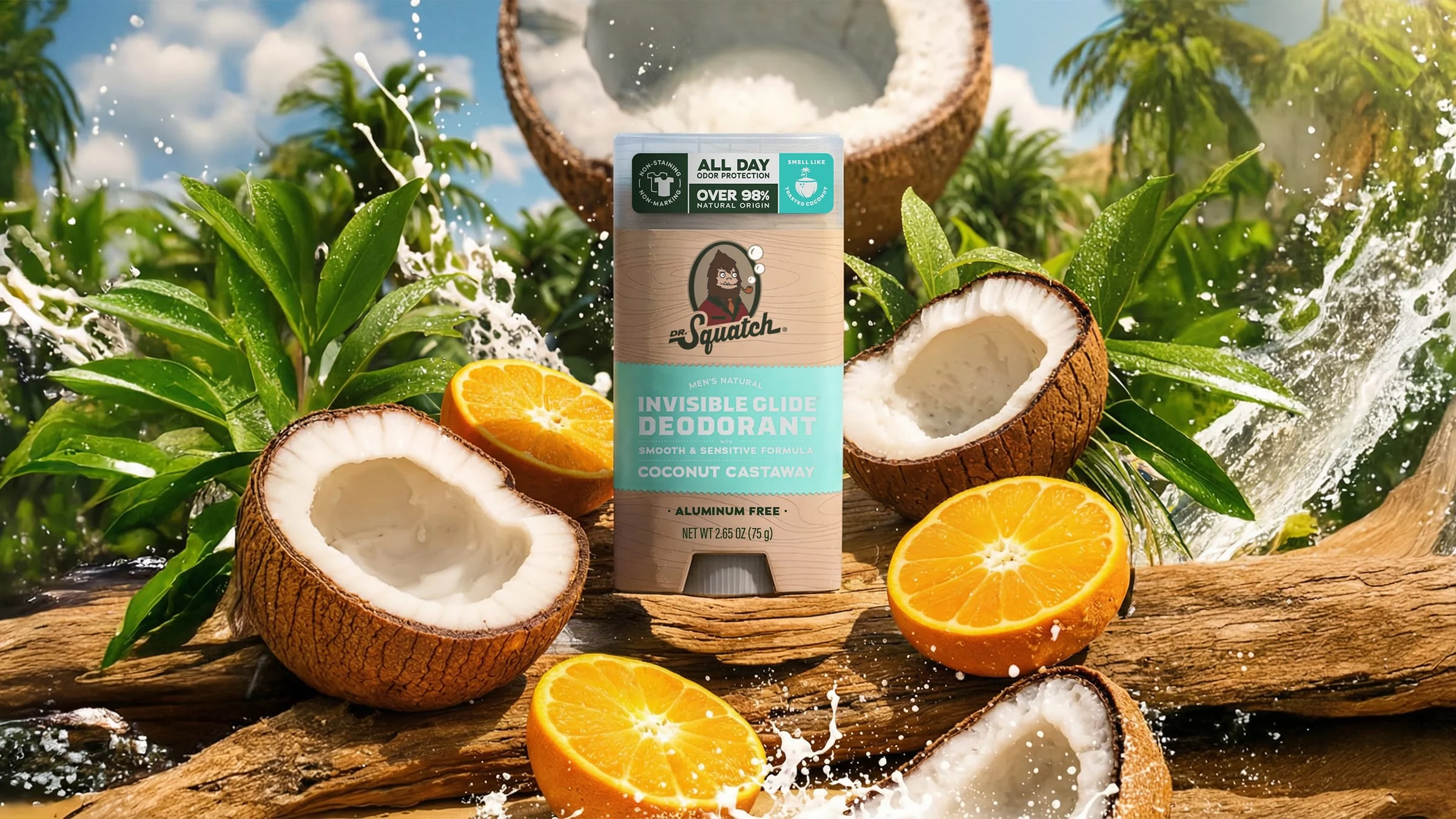 Coconut Castaway Invisible Glide Deodorant 2 Coconut Castaway Invisible Glide Deodorant